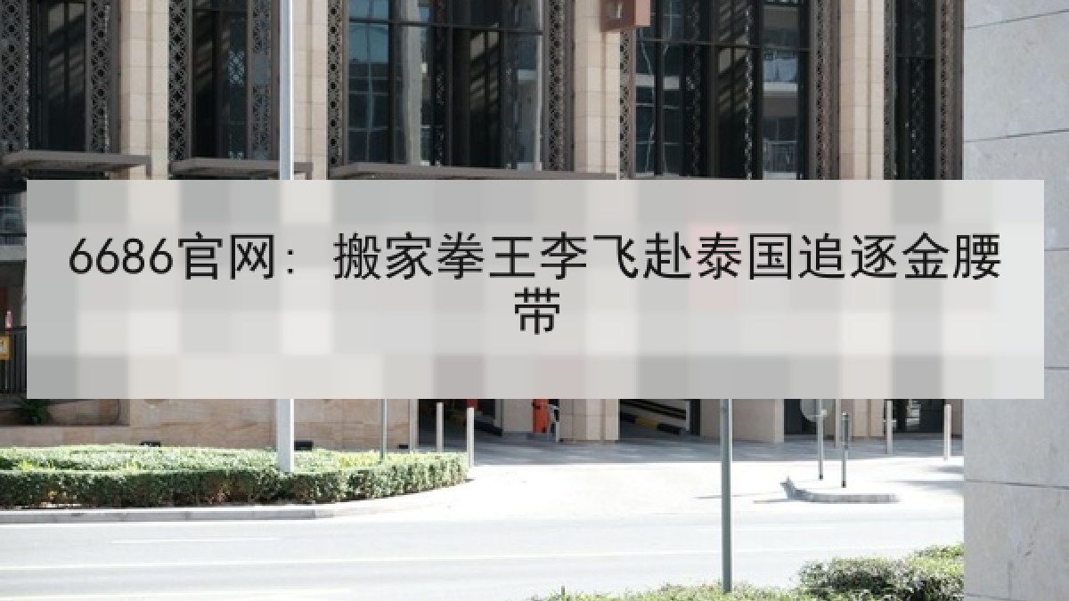 6686官网: 搬家拳王李飞赴泰国追逐金腰带